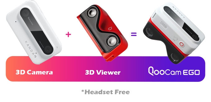 ブラックフライデーSALE 特価】QooCam EGO 3Dカメラ / 3D映像 撮影