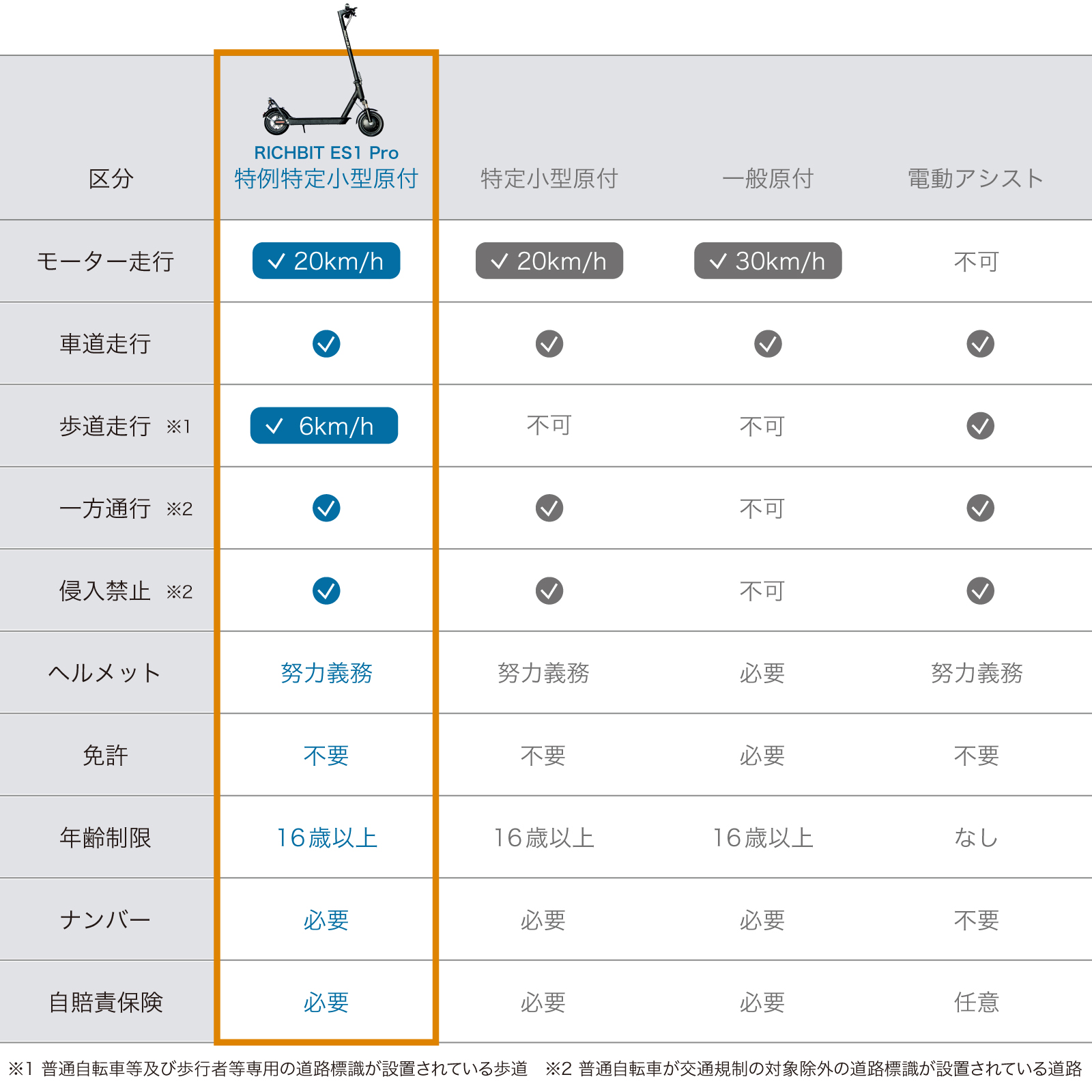 電動キックボード RICHBIT ES1 Pro 特定小型原付モデル