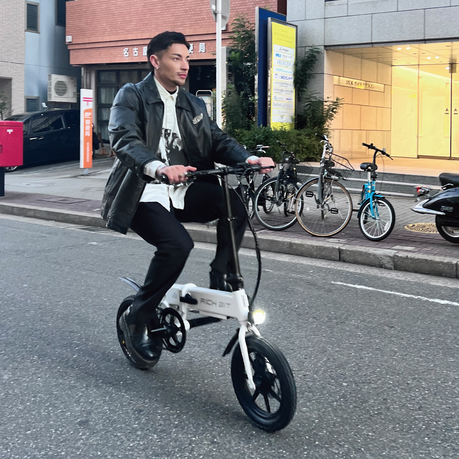 おしゃれな電動アシスト自転車 RICHBIT CITY ASSIST 型式認定 14インチ 