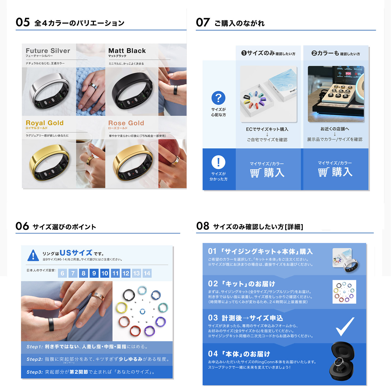 Luna Ring 第2世代 / スターダストシルバー Size 8 Luna Ring 第2世代