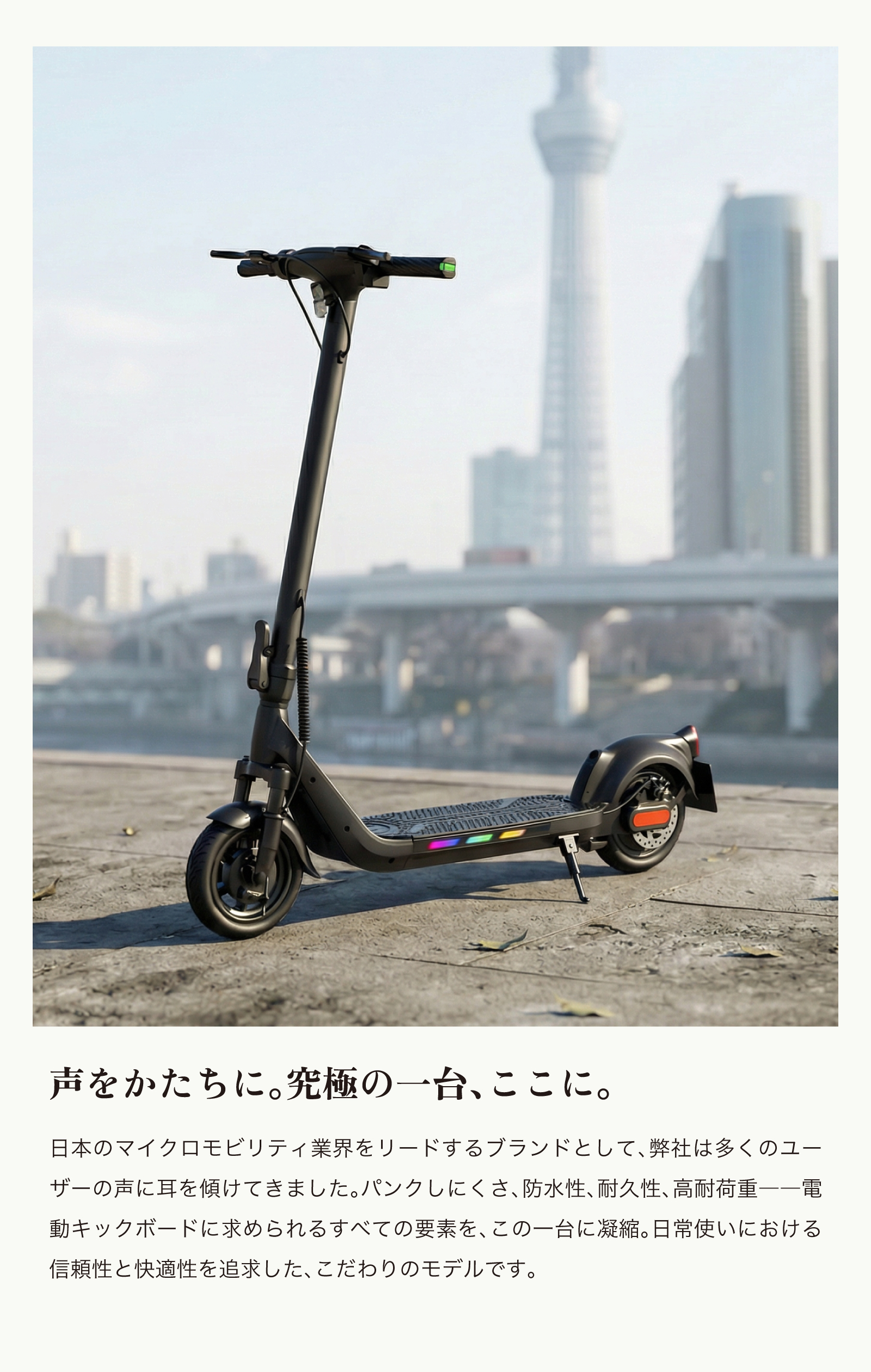 特定小型原動機付自転車】電動キックボード EVEREST XING EX15 600W